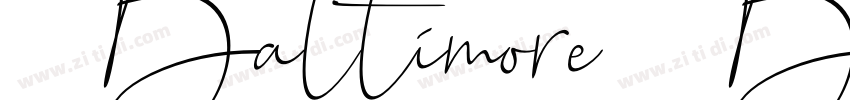 Baltimore Bold字体转换